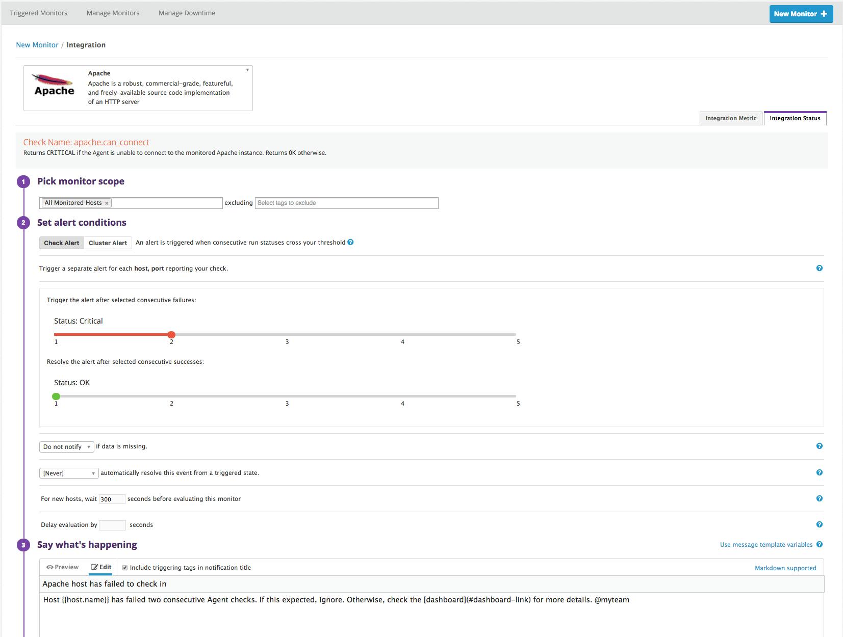 How to monitor Apache web server with Datadog
